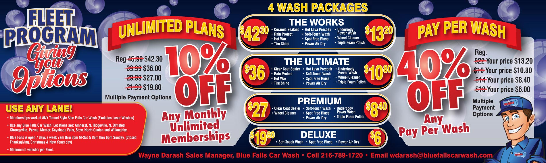 Blue Falls Car Wash - Fleet Program